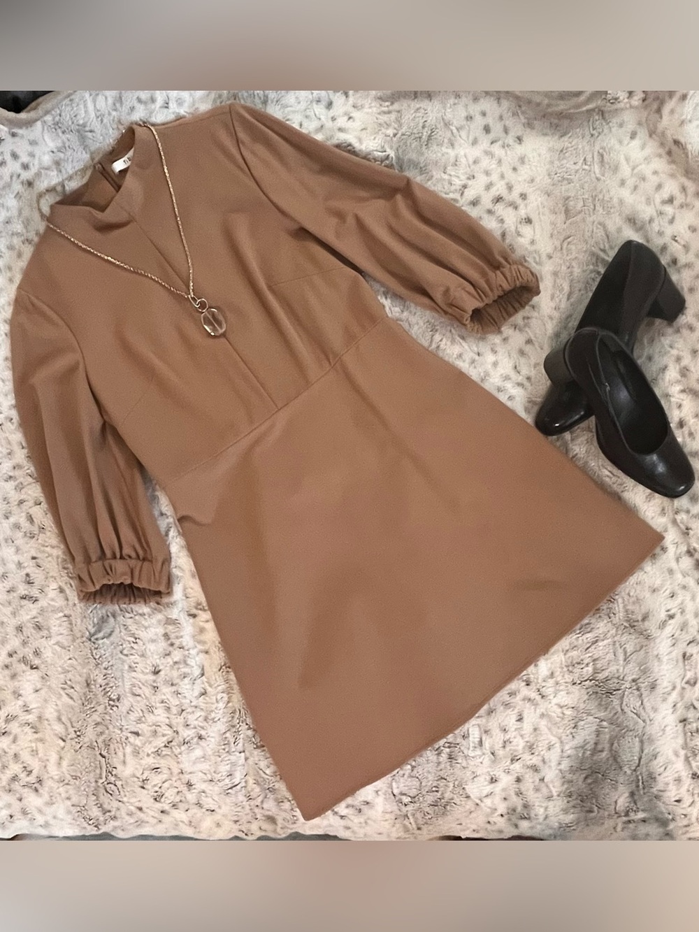 Tibi Balloon Sleeve Dress